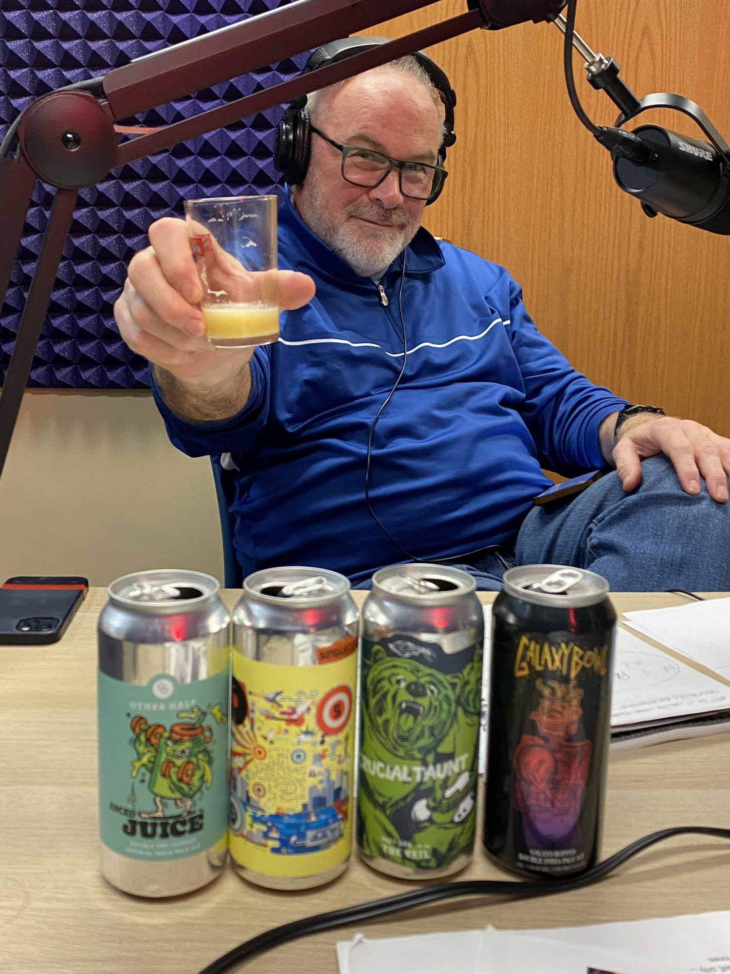The week's imbibements lineup at the mic