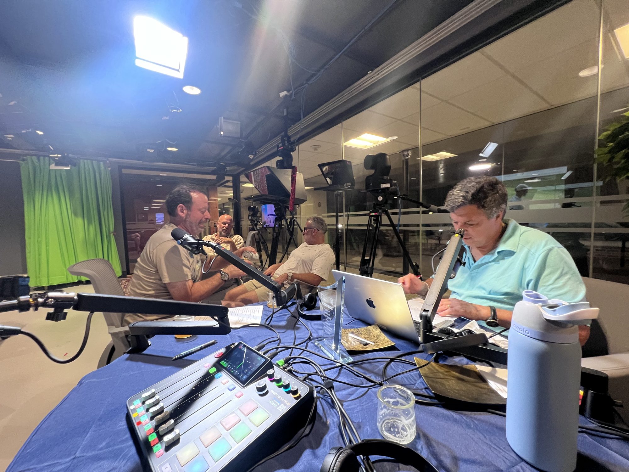 Around the table mid-show